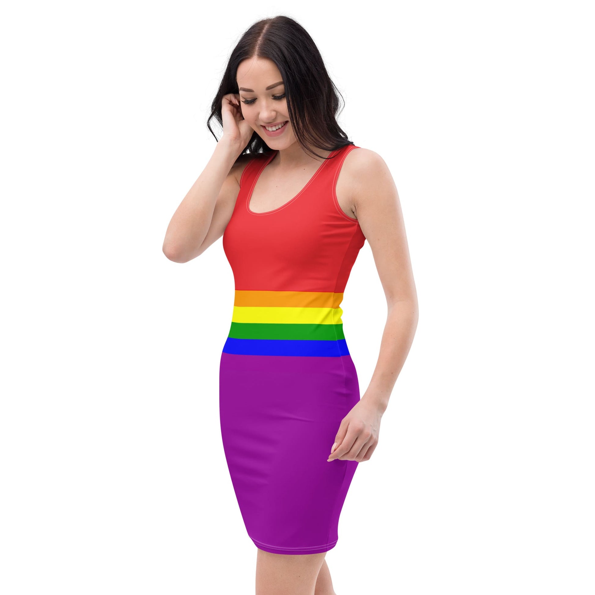 LGBT pride dress, left