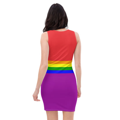 LGBT pride dress, back