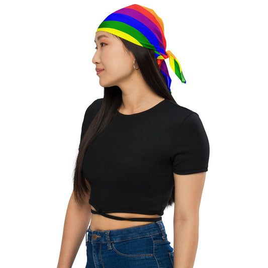 LGBT pride bandana, as headscarf