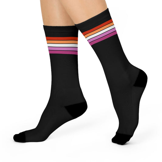lesbian socks, wlw pride flag, walk