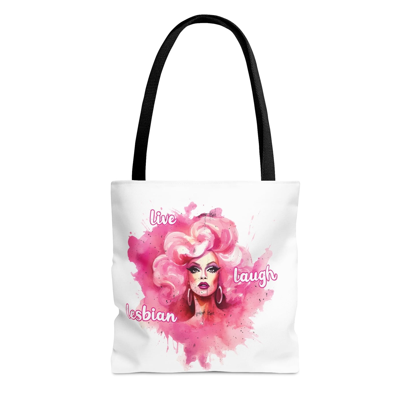 live laugh lesbian tote bag