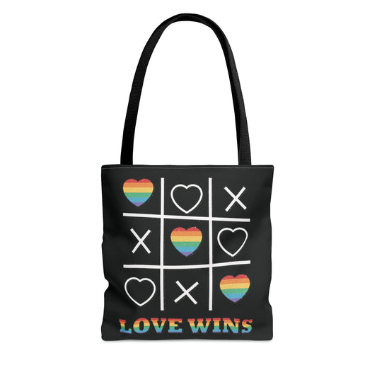 LGBT tote bag, love wins pride bag