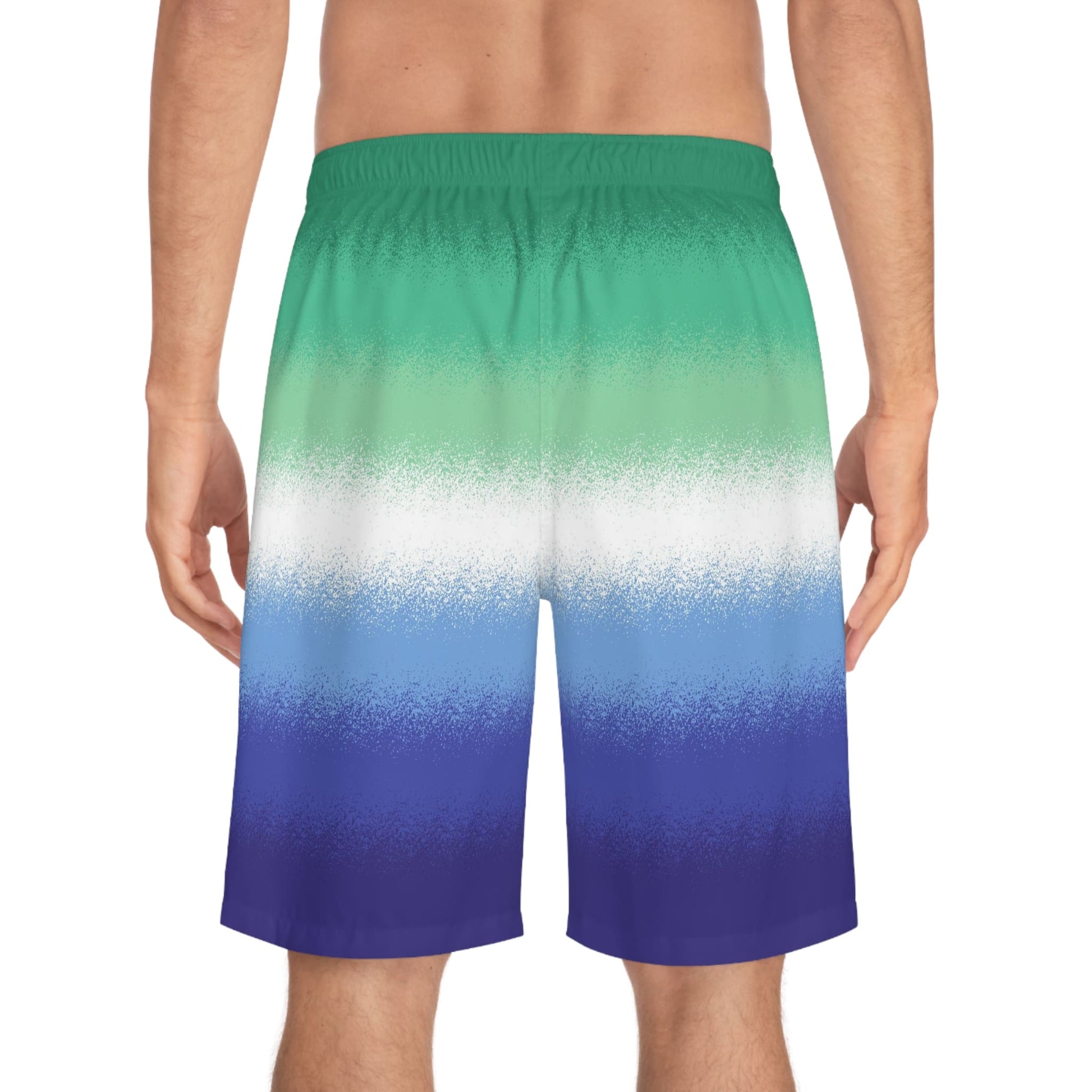 gay mlm swim shorts, back