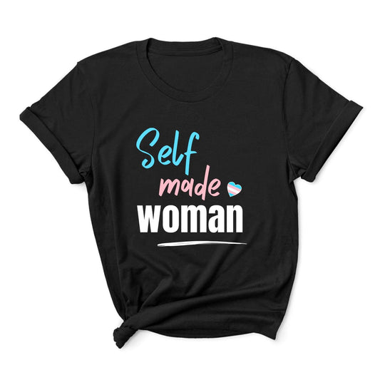 transgender mtf shirt, self made woman trans pride, main