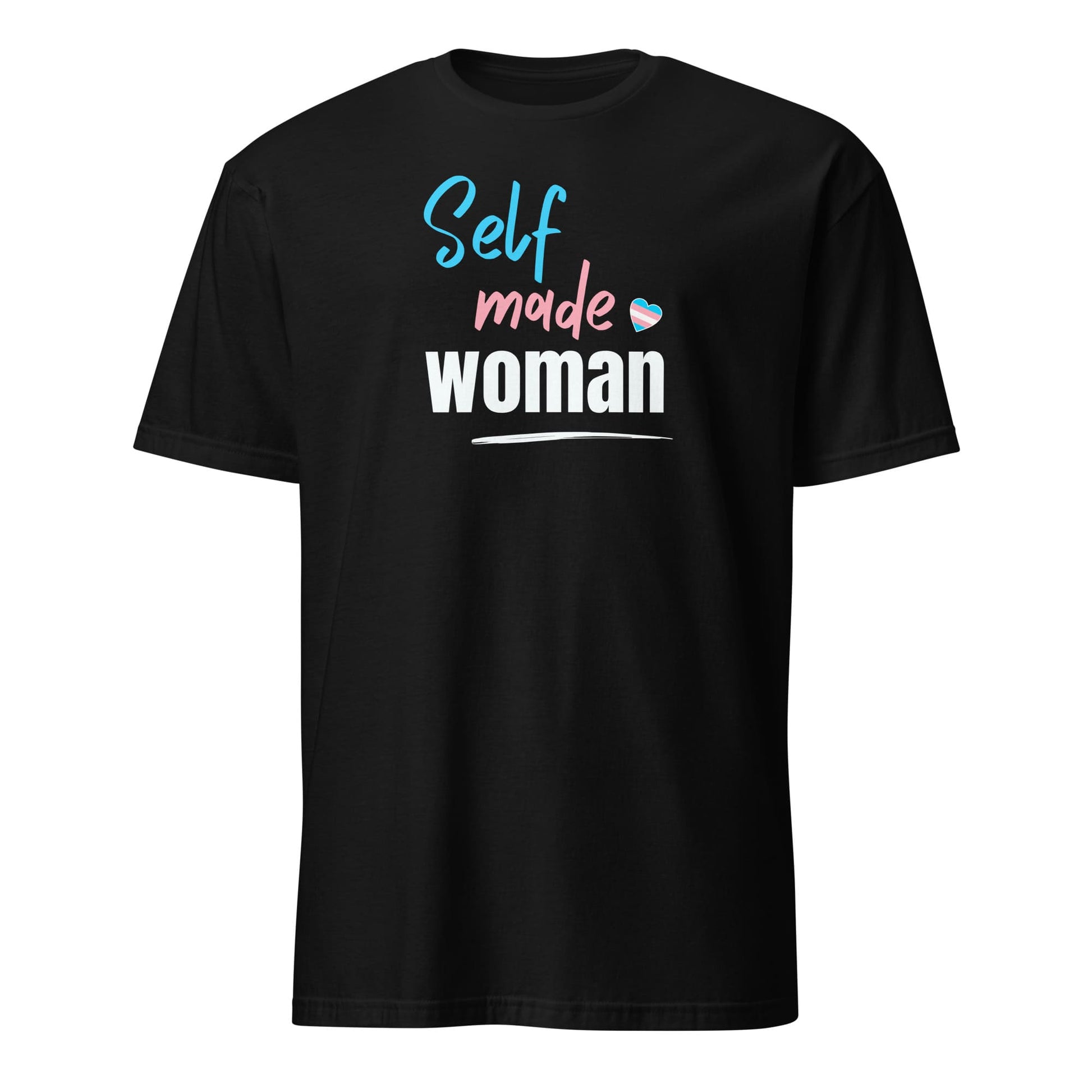 transgender mtf shirt, self made woman trans pride, hang