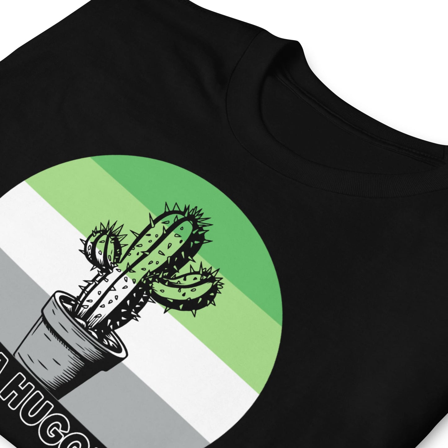 close up of aromantic shirt