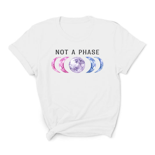 bisexual shirt, not a phase moon phases bi pride, main