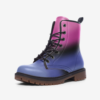 omnisexual shoes, omni pride combat boots