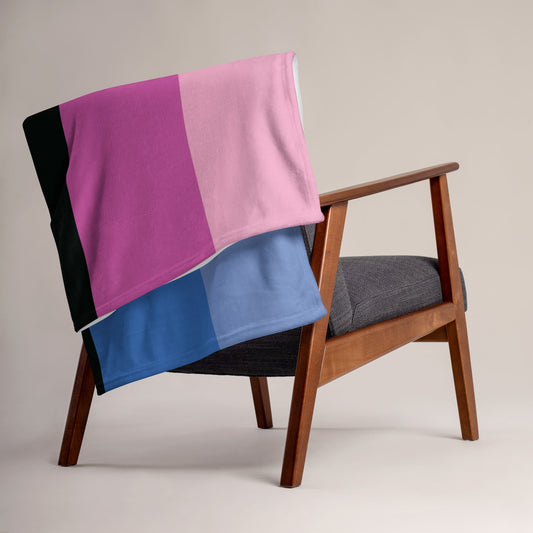 omnisexual blanket on chair