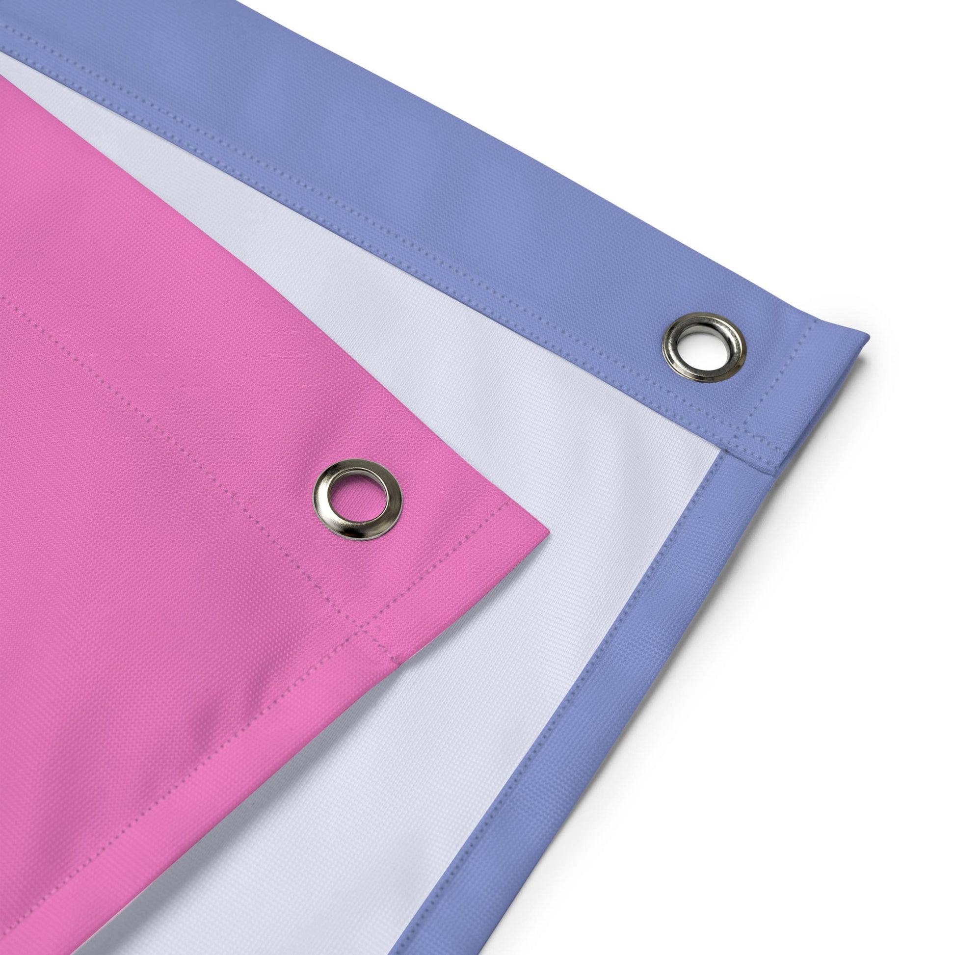 Omnisexual flag wall tapestry, detail grommets