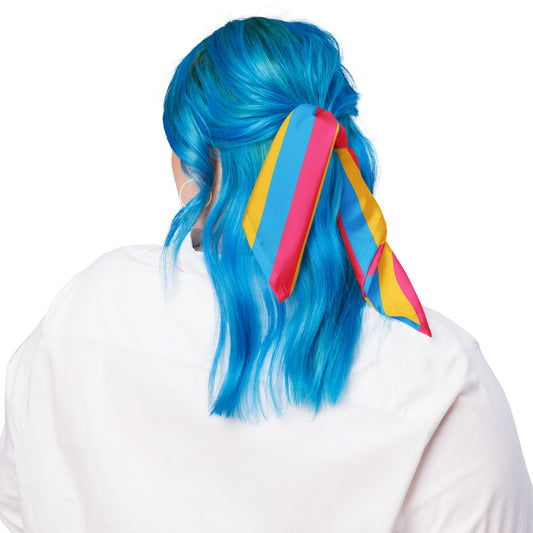 pansexual bandana, as hair ribbon