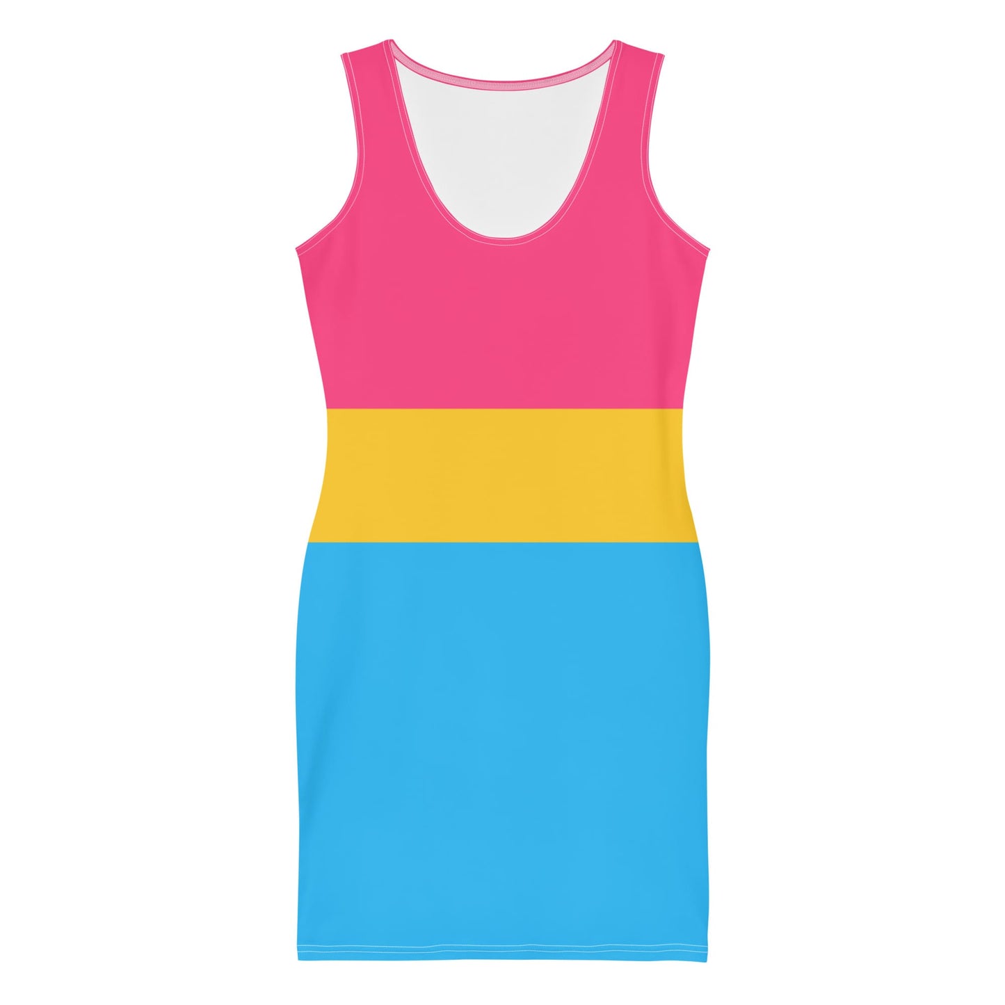 pansexual dress, flatlay front