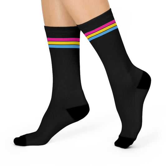 pansexual socks, pan pride flag, walk