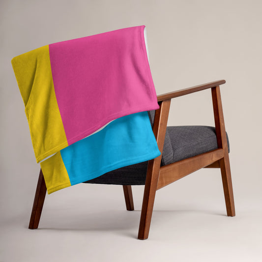 pansexual blanket on chair