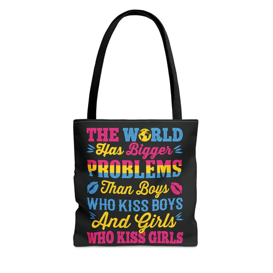 pansexual tote bag, statement pan pride bag