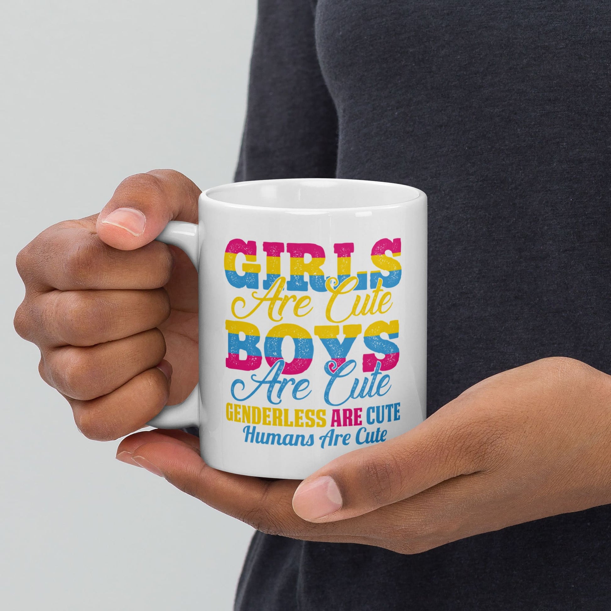 pansexual mug, funny pan pride coffee or tea cup, zoom