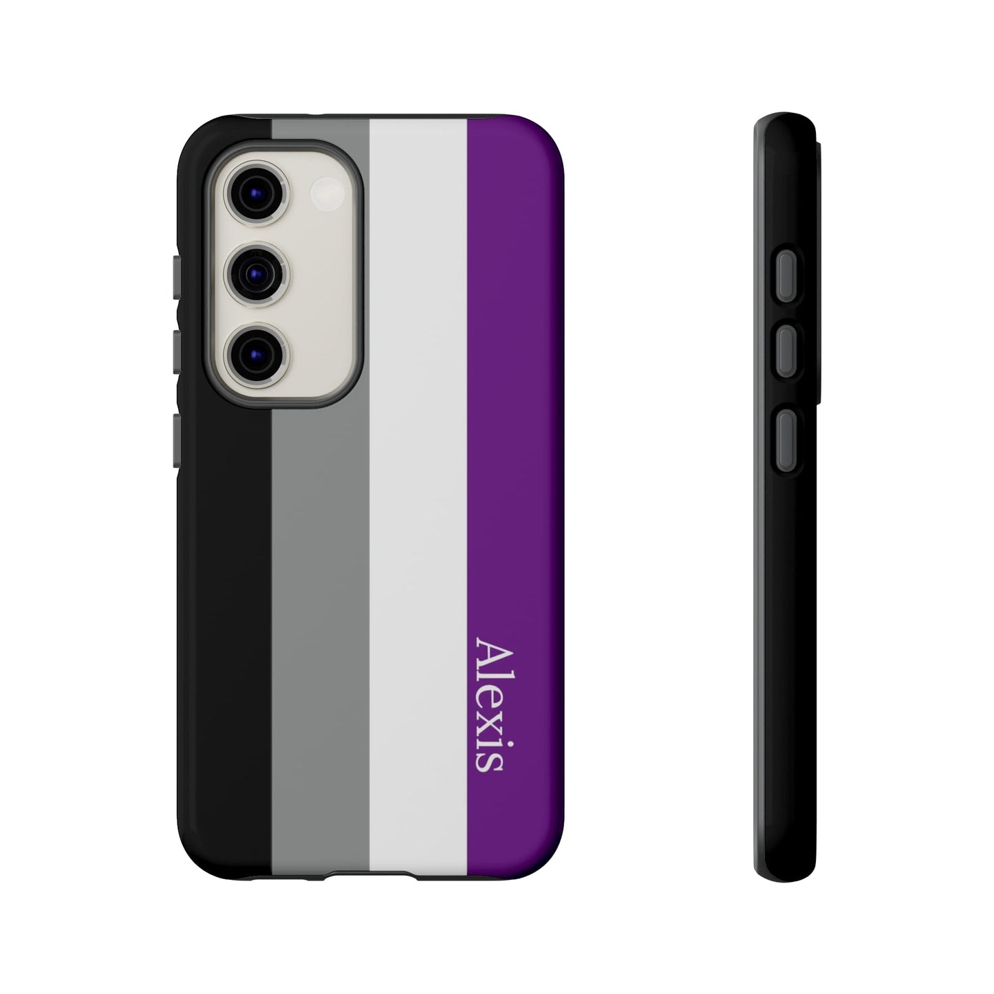 asexual flag phone case, front