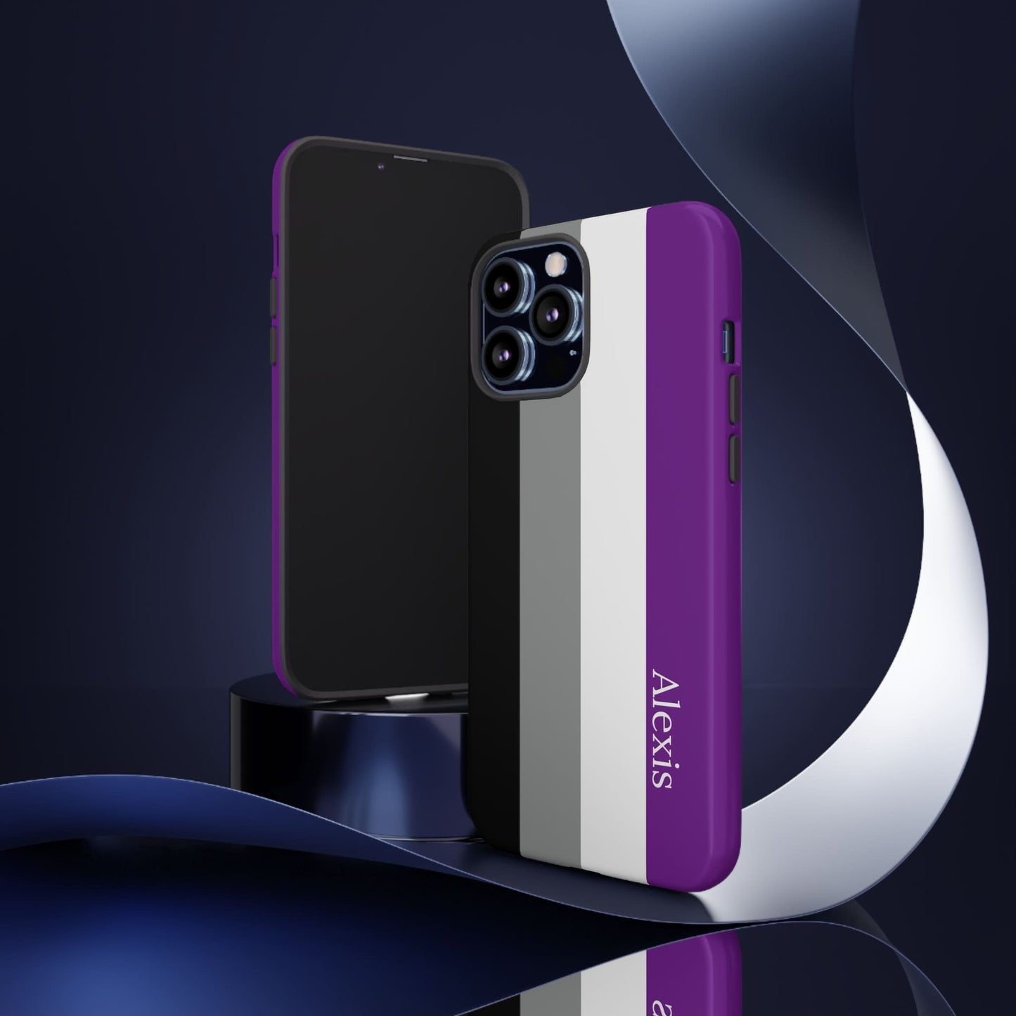 asexual flag phone case, tilt