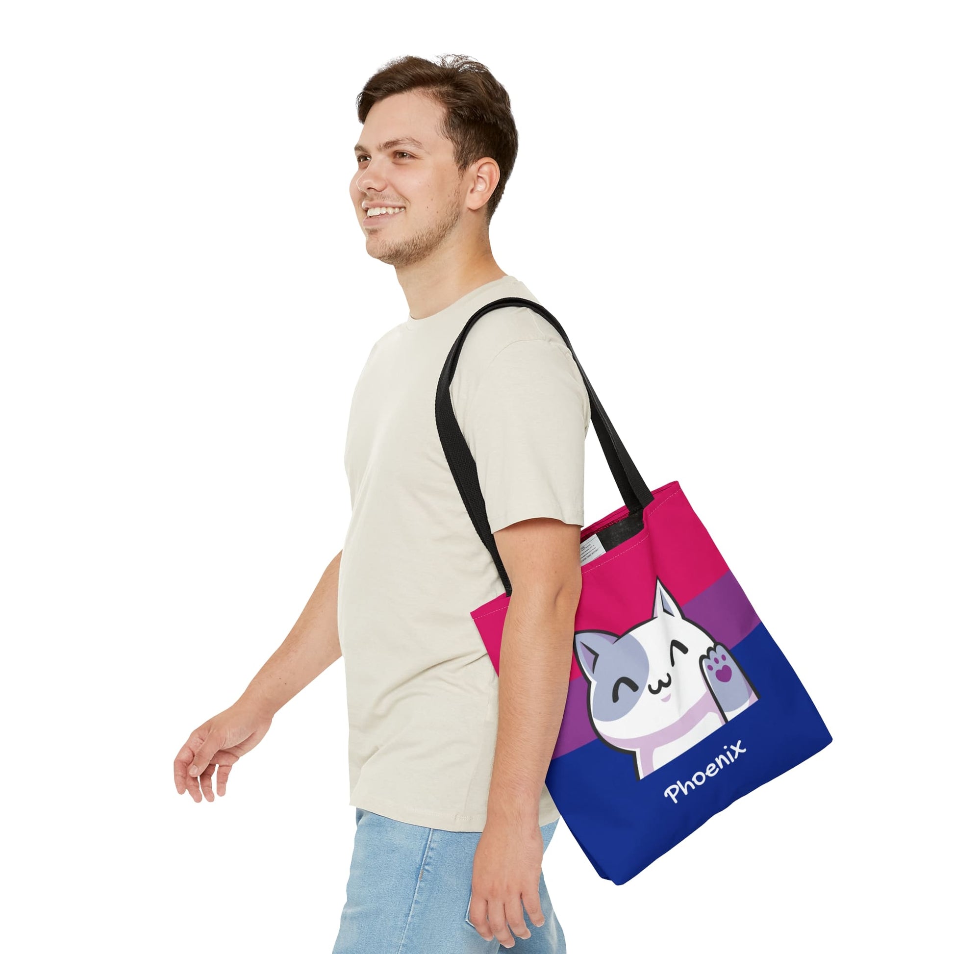 custom bisexual tote bag, medium