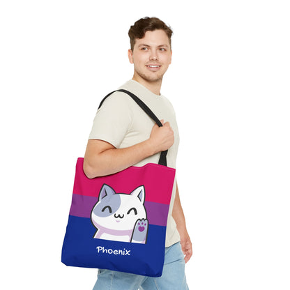 custom bisexual tote bag, large