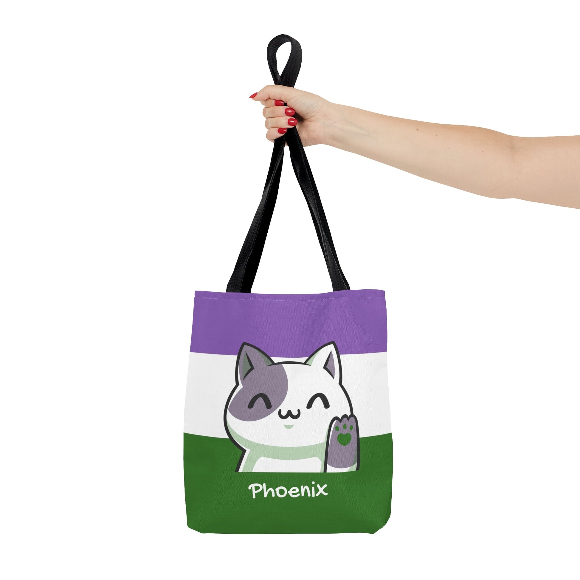 custom genderqueer tote bag, small