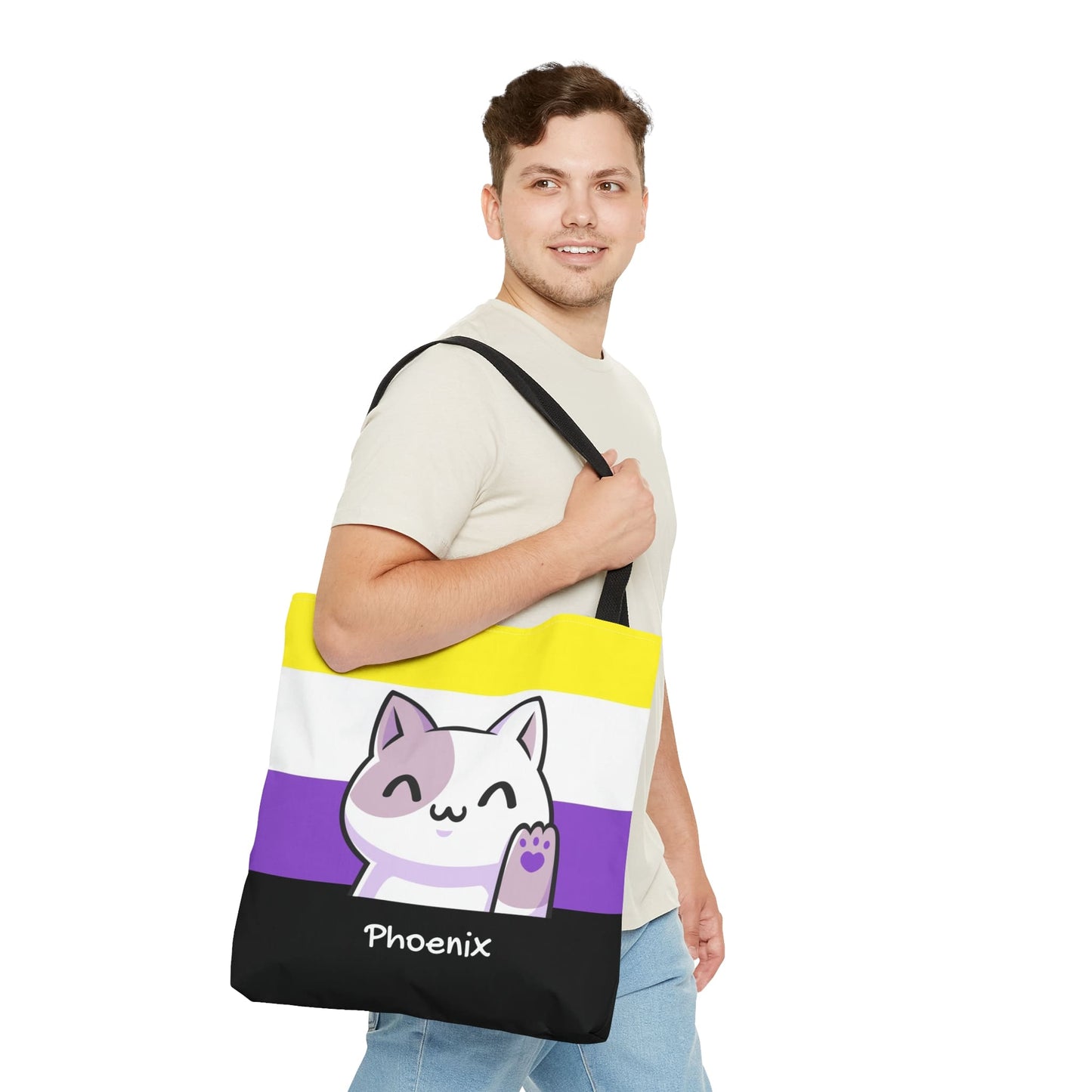 custom non binary tote bag, large