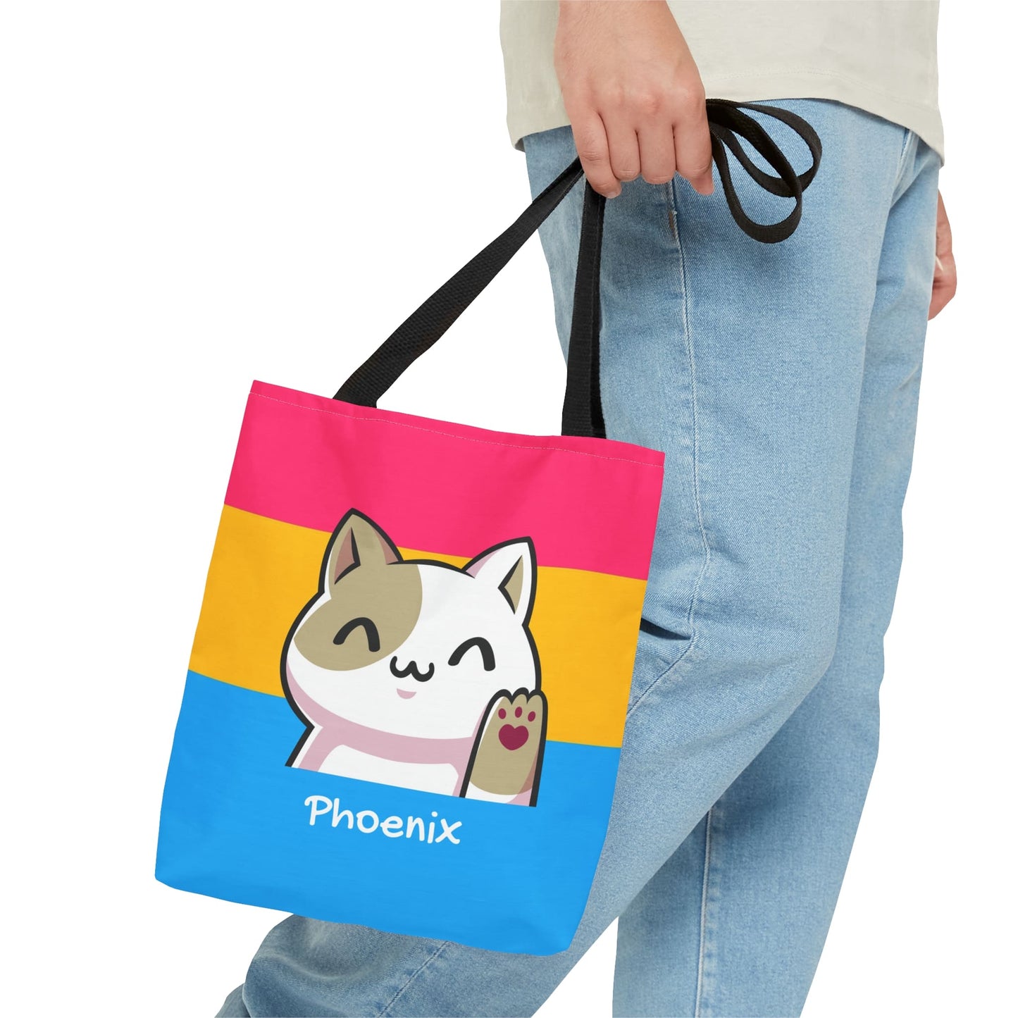 custom pansexual tote bag, small