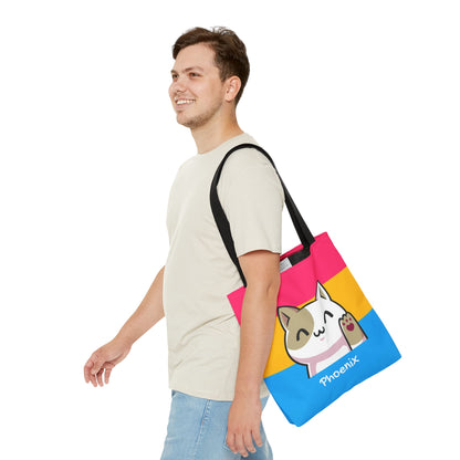 custom pansexual tote bag, medium