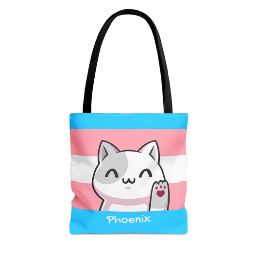 custom transgender tote bag, front