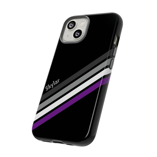 asexual phone case personalized, tilt