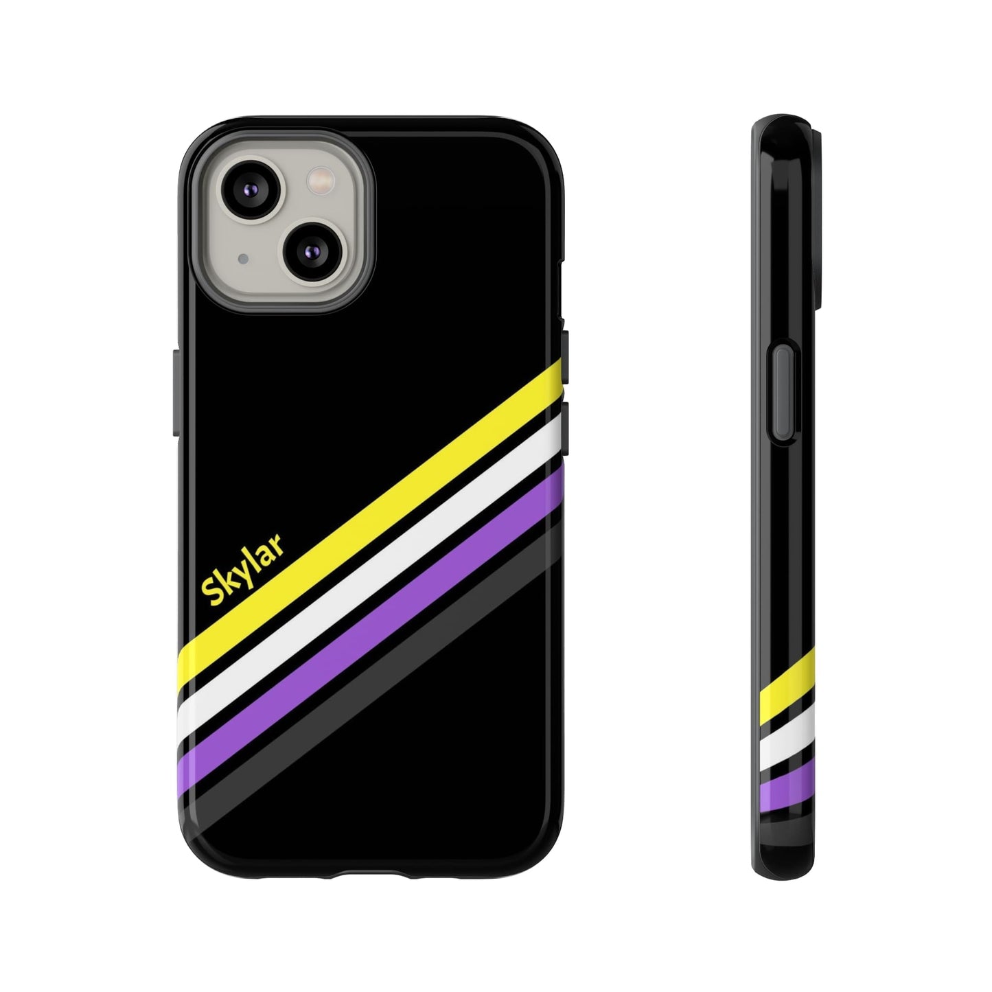 personalized nonbinary phone case, front