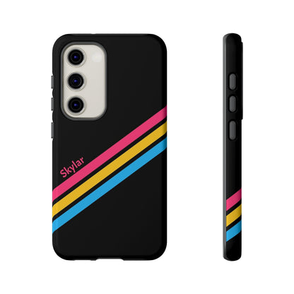 pansexual phone case personalized, front