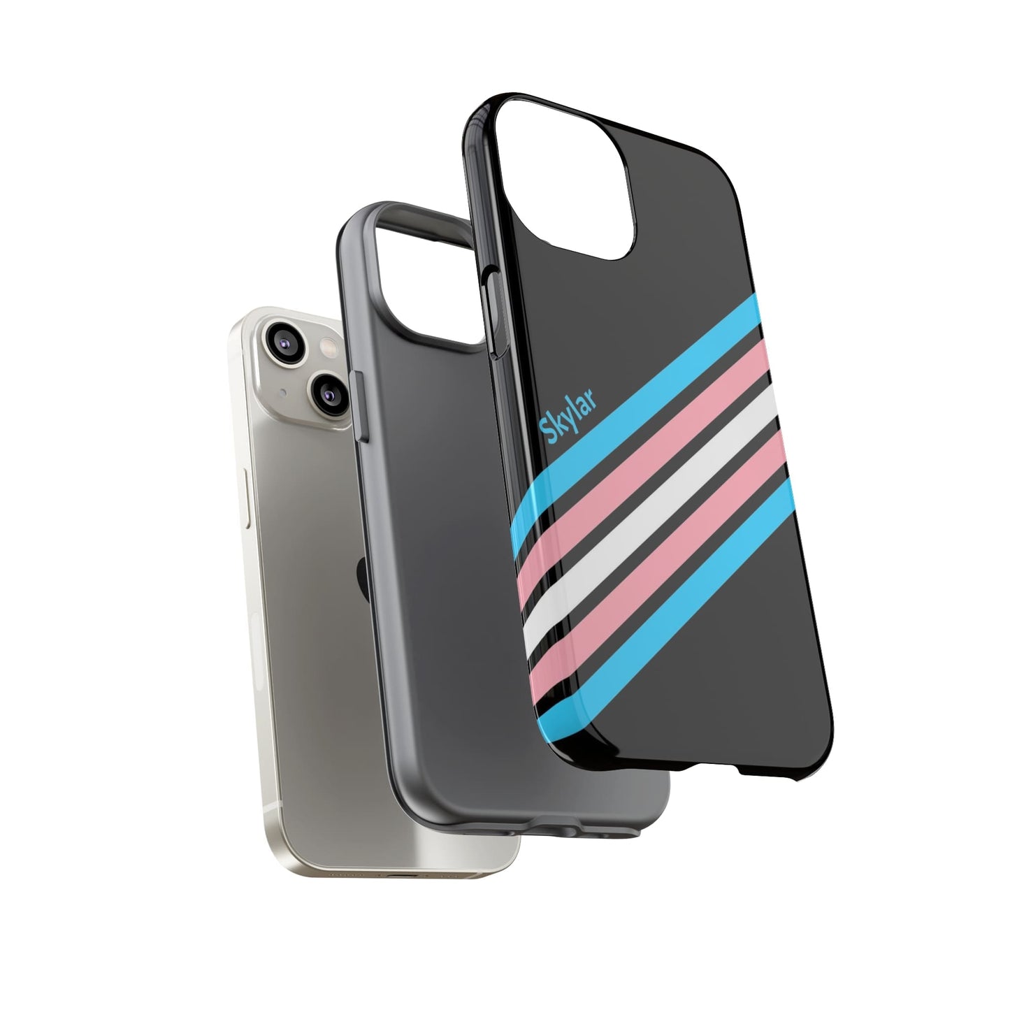 transgender phone case personalized, layers