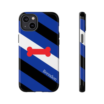 custom puppy play pride flag phone case, front