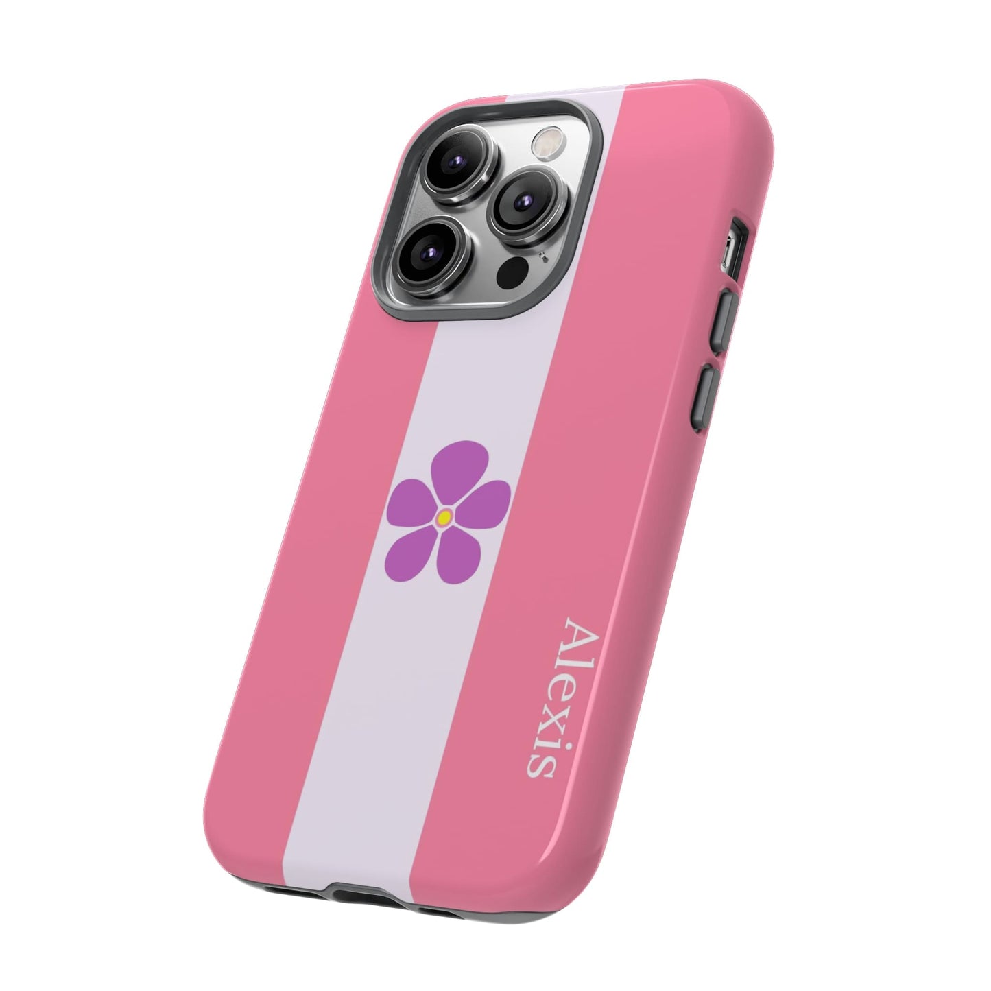 personalised sapphic flag phone case, side