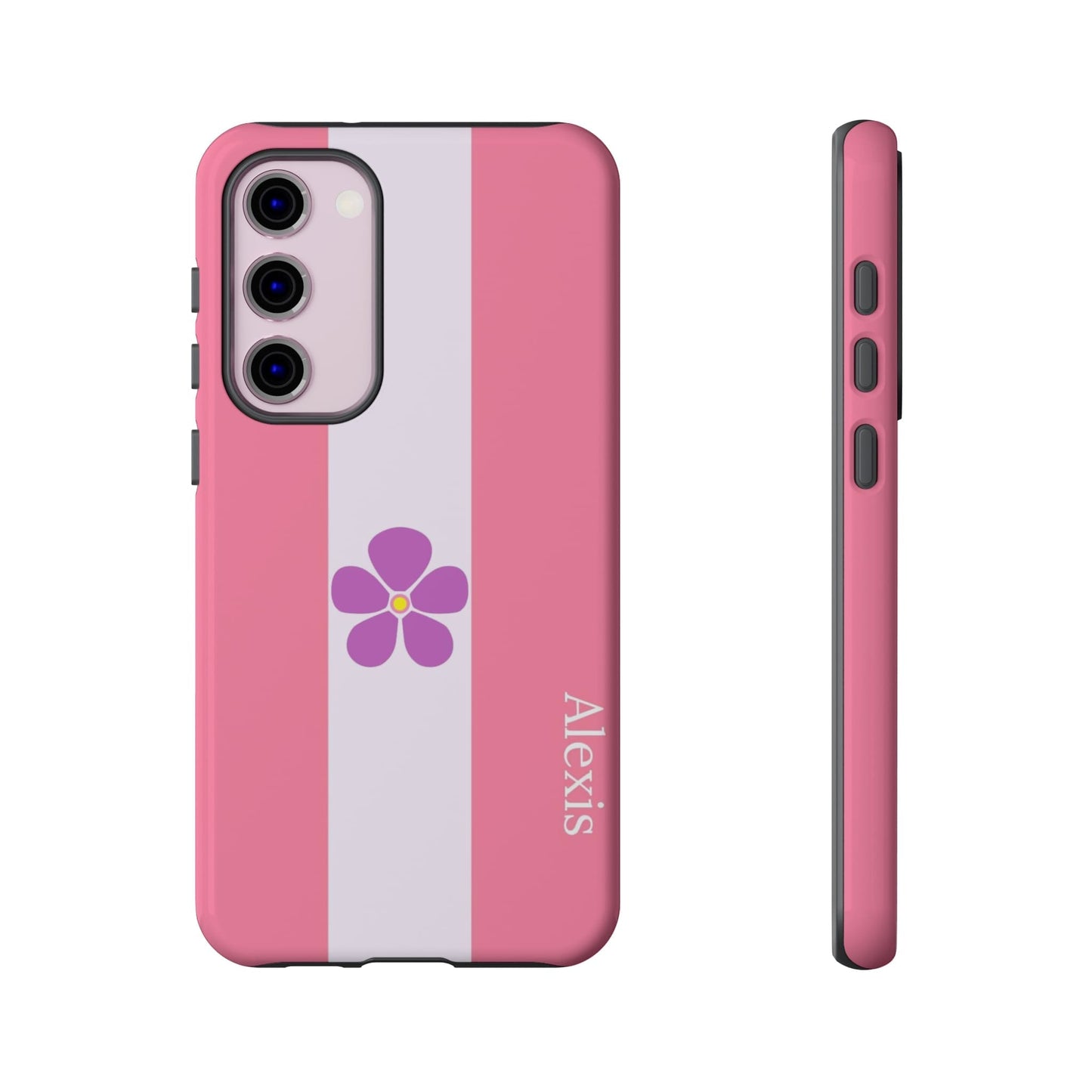 personalised sapphic flag phone case, front