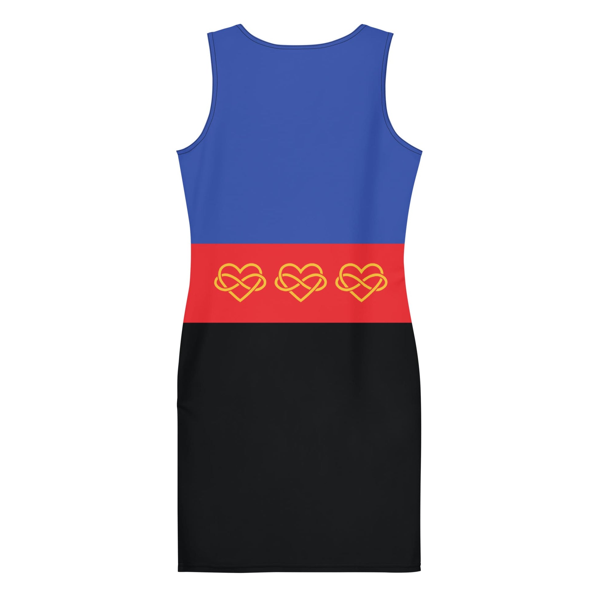 polyamory dress, flatlay back