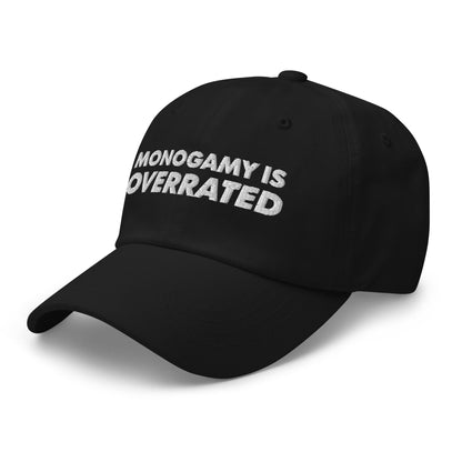 polyamory hat, statement polyamorous pride embroidered cap, left