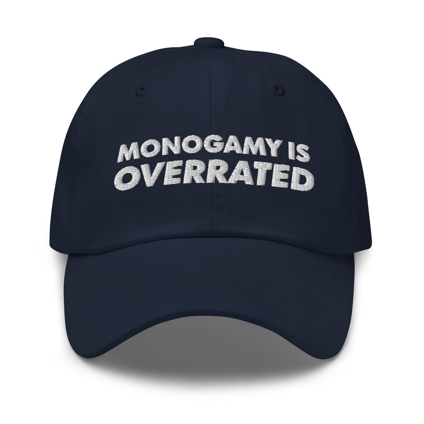 polyamory hat, statement polyamorous pride embroidered cap, blue
