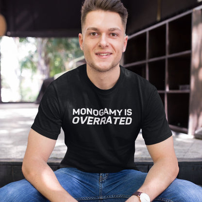 polyamory shirt, statement polyamorous pride quote, in use