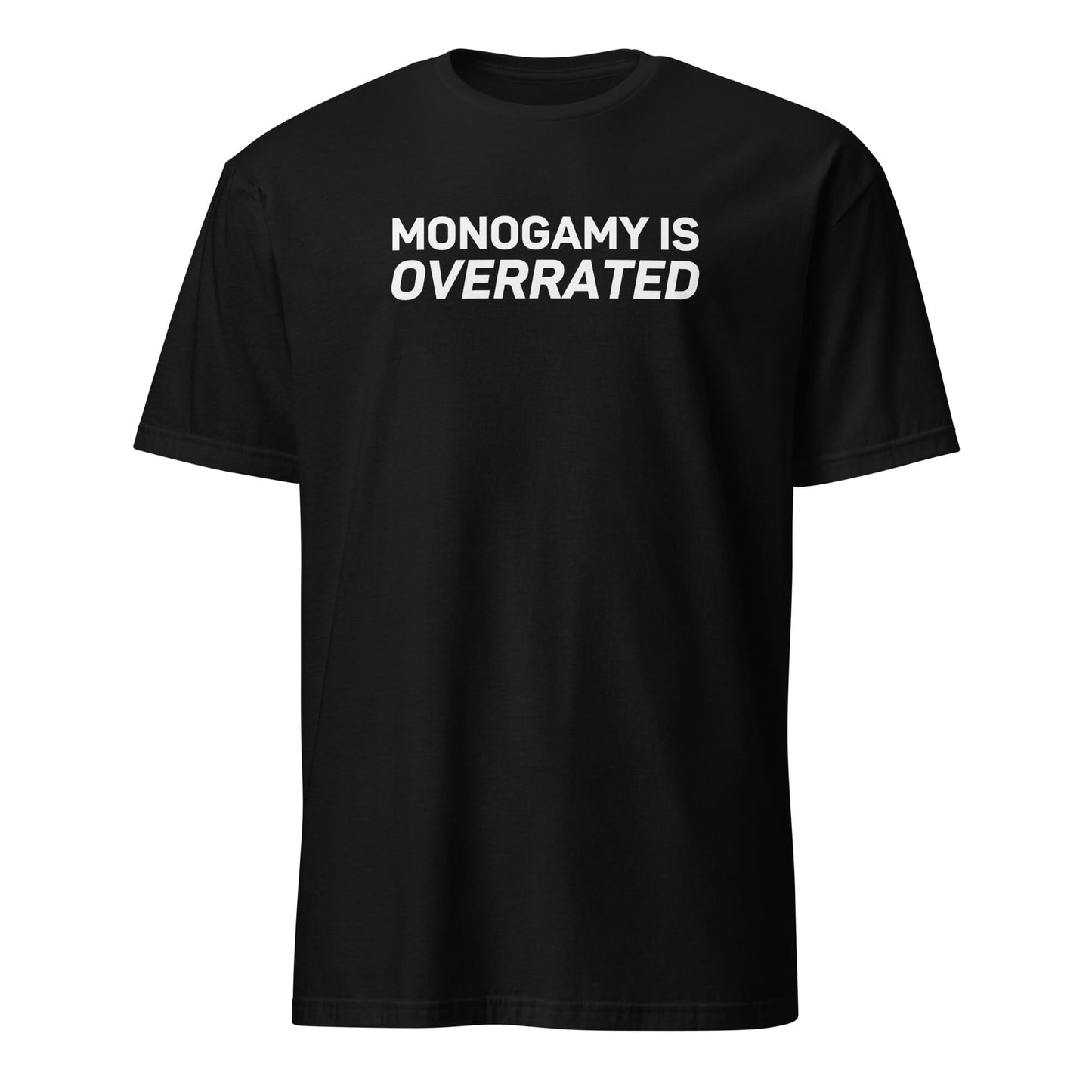 polyamory shirt, statement polyamorous pride quote, black