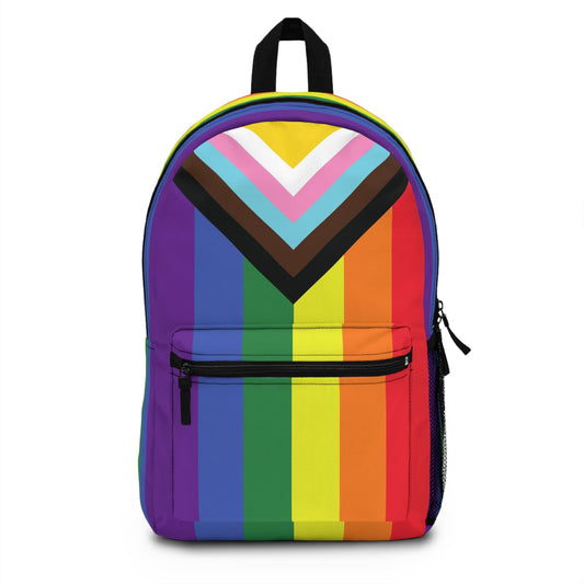 LGBTQ rainbow pride backpack front