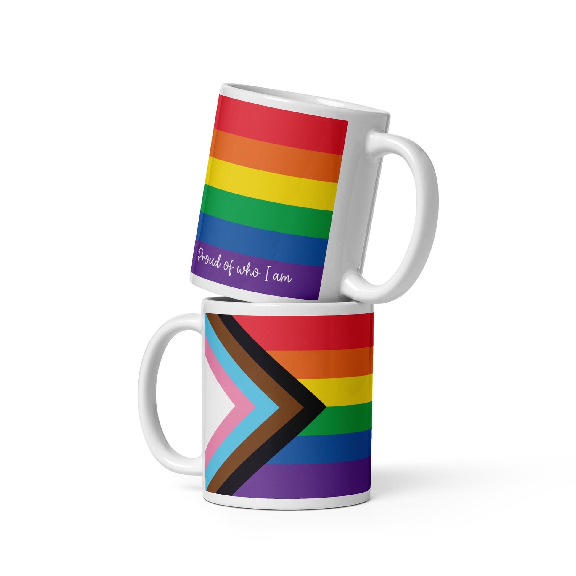 progress pride coffee mug both sides