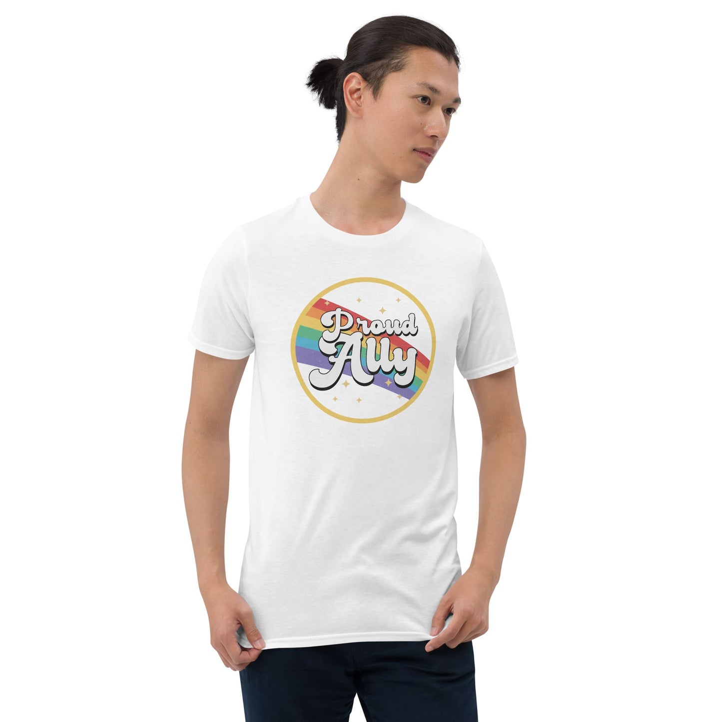 LGBT ally shirt, model 3