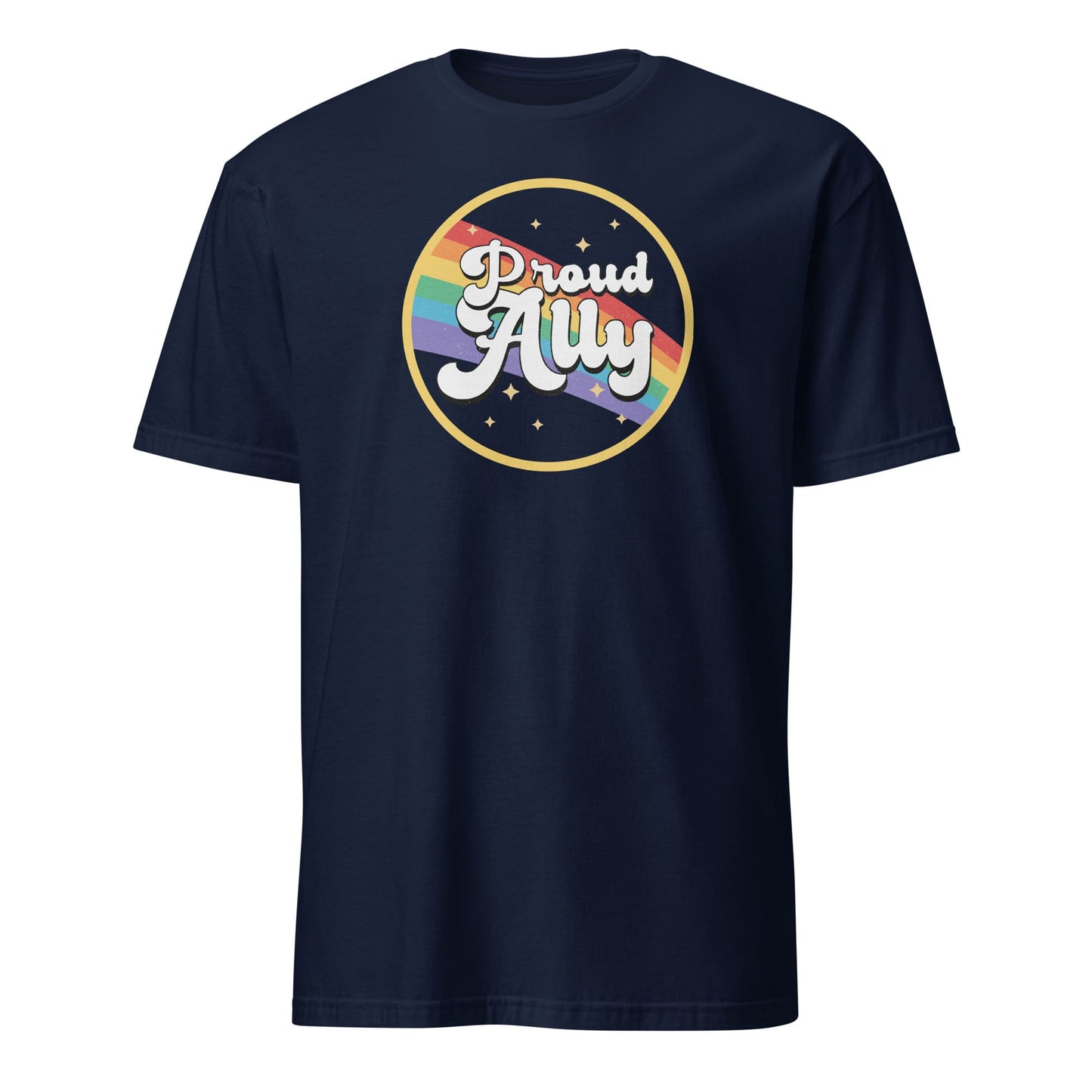 LGBT ally shirt, navy