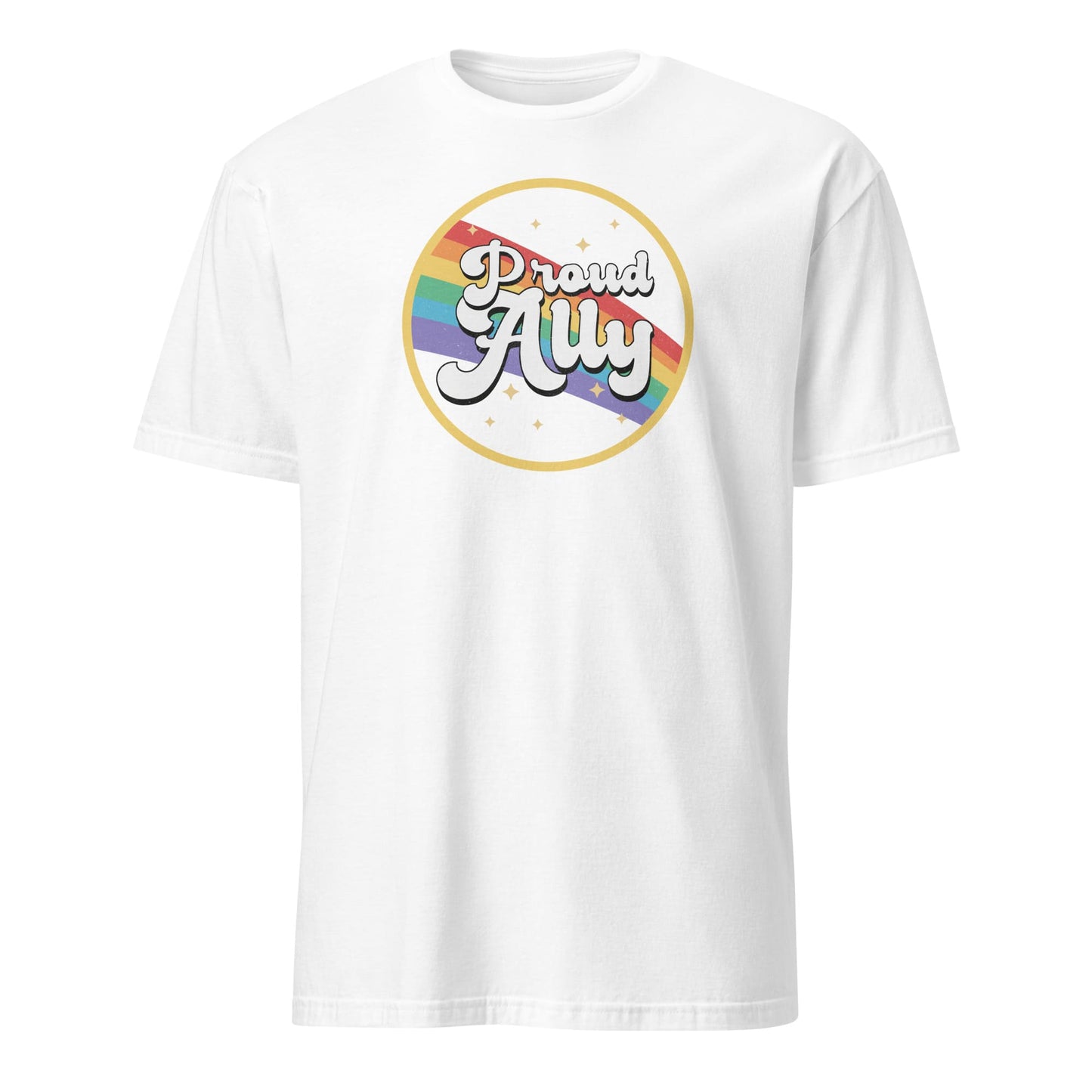 LGBT ally shirt, white