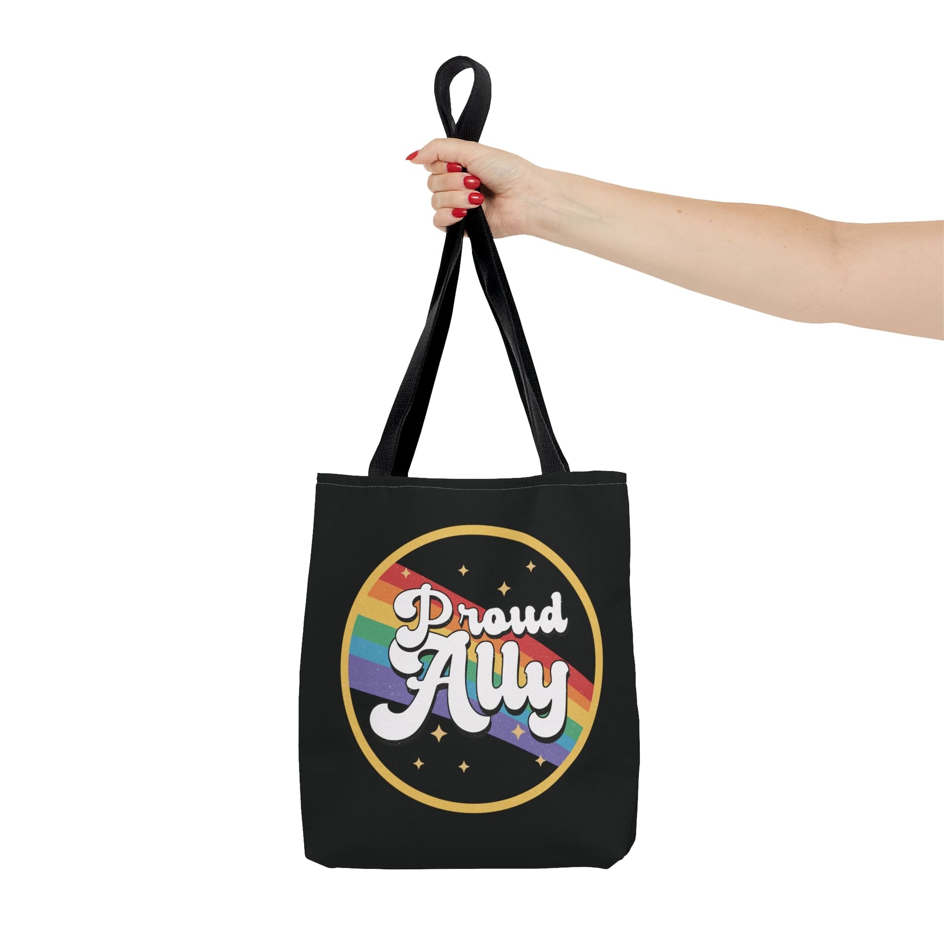 LGBT ally pride tote bag, small