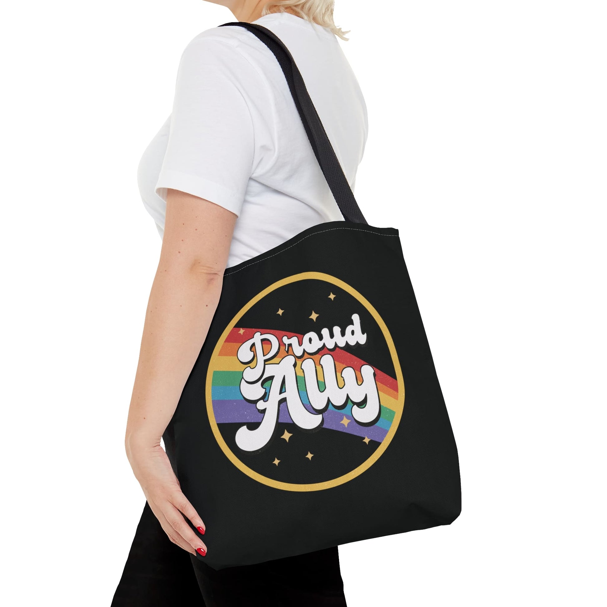 LGBT ally pride tote bag, medium
