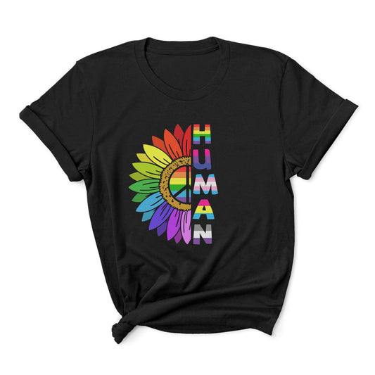 proud human LGBTQ shirt, main