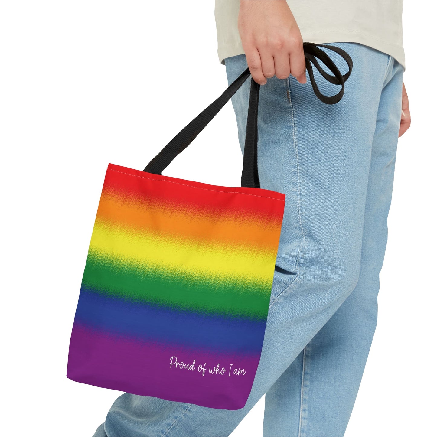 LGBTQ pride tote bag, small